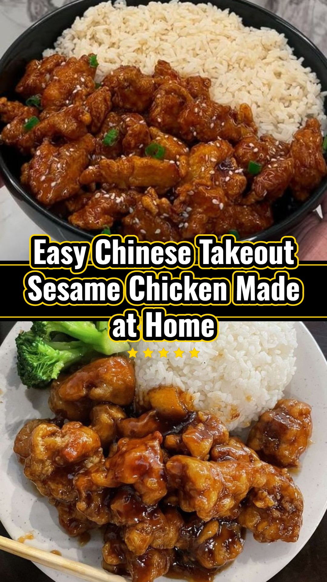 Sesame Chicken Recipe Healthy Chinese Takeout Sesame Chicken